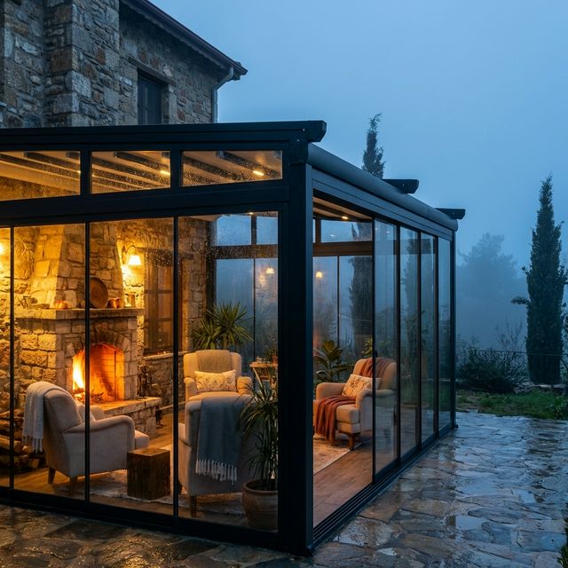 Ovacık ve Hisarönü Villalarında Kış Bahçesi Keyfi